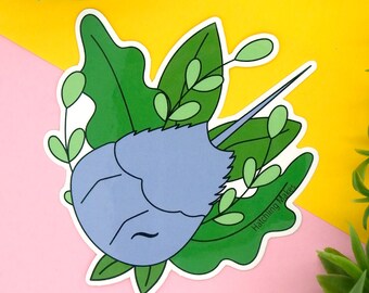 Horseshoe Crab Sticker: Waterproof Vinyl Decal, Living Fossil Art