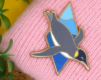 King Penguin Hard Enamel Pin: Gold Plated, Limited Edition