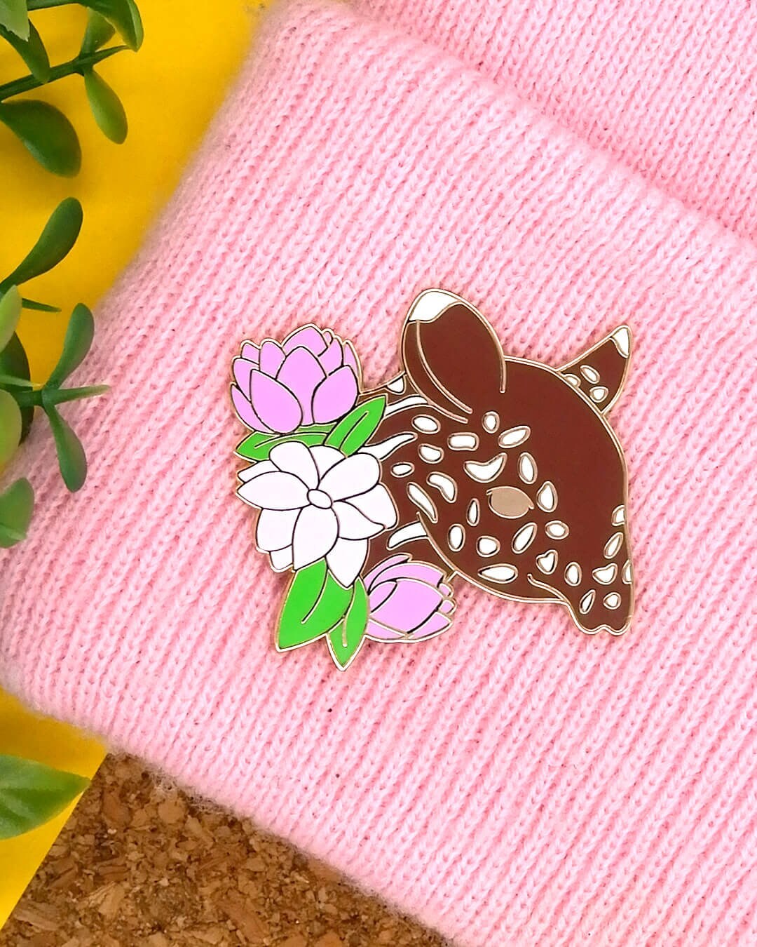 Tapir Pin Baby Tapir Enamel Pin: Gold Plated Lapel Pin, Rainforest Conservation ...