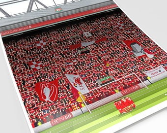 Liverpool FC - The Kop, Anfield Poster / Print