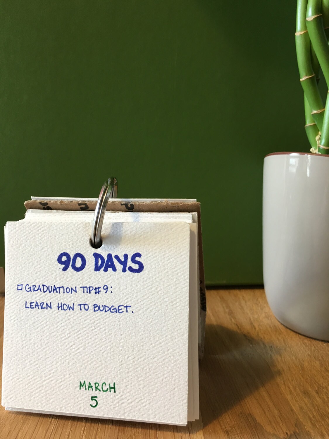 Custom Countdown Desk Calendar Graduation Etsy