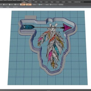 Arrows with Feathers Cookie Cutter || Cookie Cutter || Digital Download || Instant Download *NO PHYSICAL ITEM*