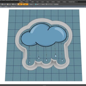 Rainy Cloud || Cookie Cutter || Digital Download || Instant Download *NO PHYSICAL ITEM*