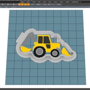 Backhoe Cutter || Cookie Cutter || Digital Download || Instant Download *NO PHYSICAL ITEM*