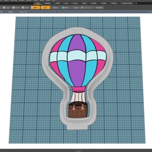 Hot Air Balloon || Cookie Cutter || Digital Download || Instant Download *NO PHYSICAL ITEM*