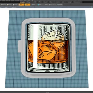 Rocks Glass || Cookie Cutter || Whiskey|| Bottle || Alcohol || Digital Download || Instant Download *NO PHYSICAL ITEM*
