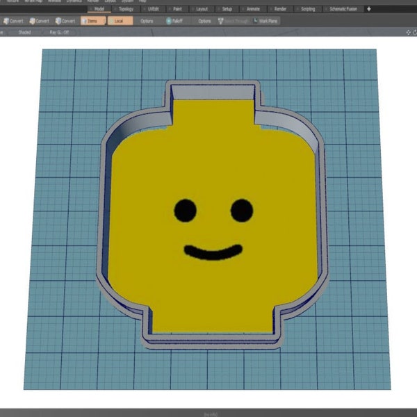 Building Block Head || Cookie Cutter || Digital Download || Instant Download *NO PHYSICAL ITEM*