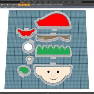 Elf Platter Cutter || Elf || Platter || Cookie Cutter || Digital Download || Instant Download *NO PHYSICAL ITEM*