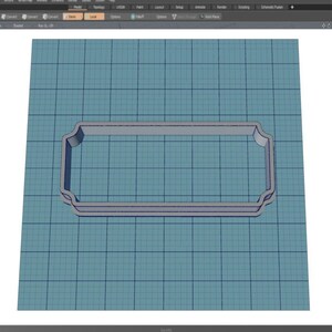 Plaque Ticket Skinny || Cookie Cutter || Digital Download || Instant Download *NO PHYSICAL ITEM*