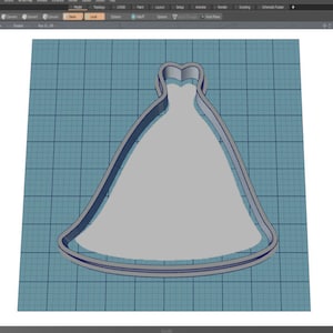 Wedding Dress_Princess || Cookie Cutter || Wedding || Princess || Dress || Digital Download || Instant Download *NO PHYSICAL ITEM*