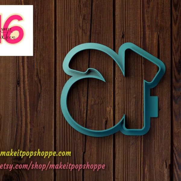 16 Cutter || Sweet 16 || cookie cutter || number cookie cutters || birthday party || Kitchen Utensil