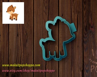 Woodland Deer || Cookie Cutter, Fondant, Dough || Deer, Woodland Animal