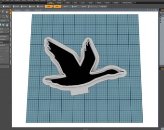 Goose Fondant Cutter ||  Goose || 3d Printed || Cookie Cutter || Digital Download || Stl file || Instant Download *NO PHYSICAL ITEM*