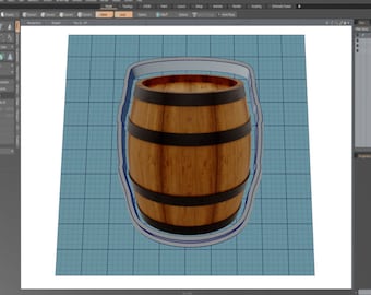 Whiskey Barrel|| Cookie Cutter || Whiskey|| Barrel|| Alcohol || Digital Download || Instant Download *NO PHYSICAL ITEM*