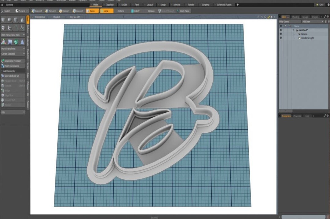 Cutter Script B Script Letter Cutter || Cookie Cutter || Letter || Digital Download ...