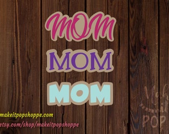 Mom Cutters || Cookie || Fondant || Cutter || Mother's Day