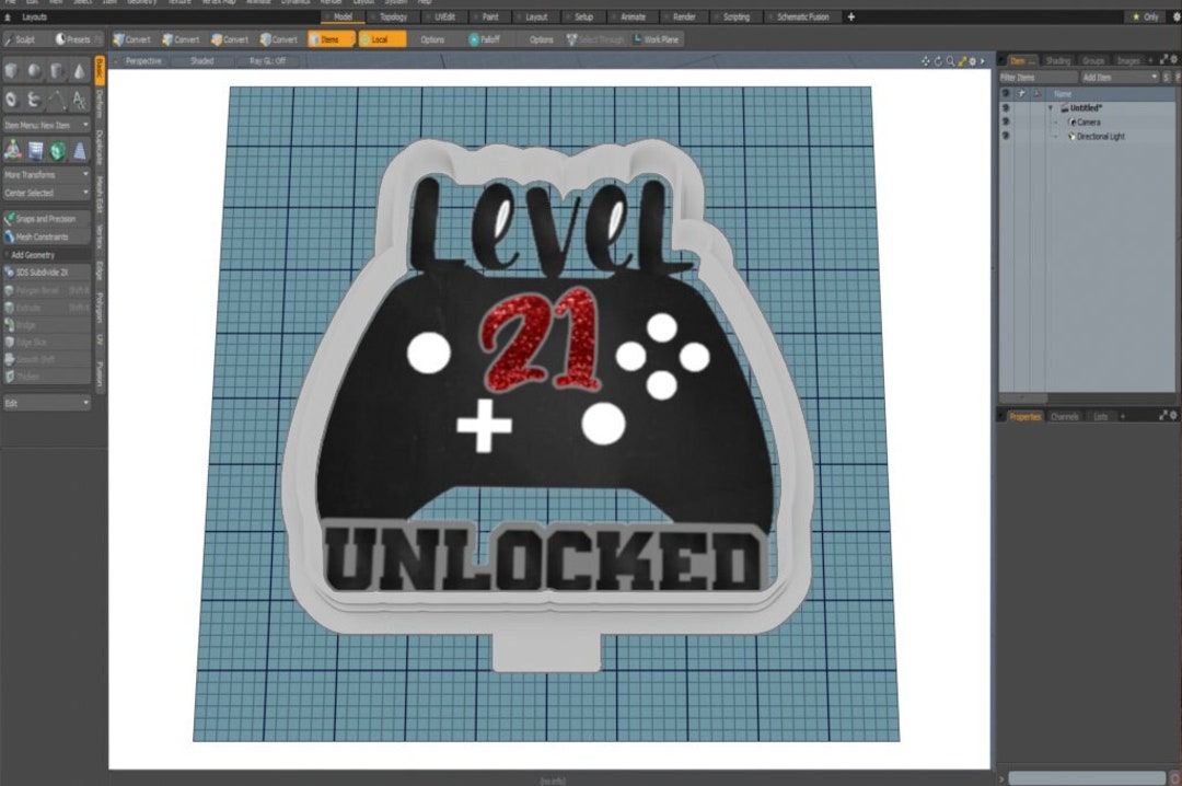 Level Unlocked Controller Cutter || Gaming || Cookie Cutter || Digital ...