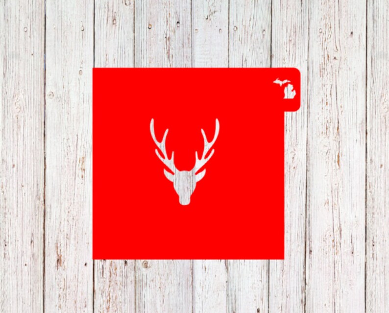 Buck Bust Stencil Mesh or Plastic 3-3.5 Cookies - Etsy