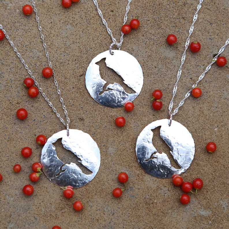 Cardinal Sterling Silver Pendant with Optional Necklace