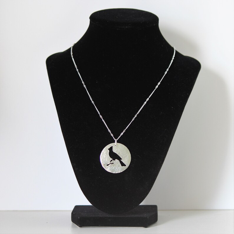 Cardinal Sterling Silver Pendant with Optional Necklace