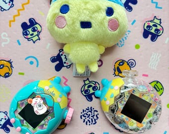 Tamagotchi Paradise Pastel Young Mametchi 3D Print Top Cover Blue Yellow