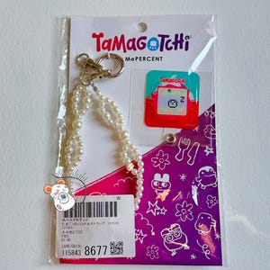 Tamagotchi x Me Percent Red Blue Ice Cream Float Beaded Phone Strap Bandai Japan 2024