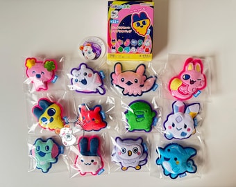Tamagotchi Paradise Nui Plush Patch Pin Collection Bandai Japan Soft Cute Charaters Blind Box