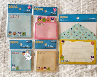 Tamagotchi Original Stationary Characters Memo Notepad Sticky Notes Mini Letter Set