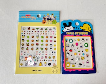 Tamagotchi Characters Nail Stickers Decals Seal Bandai Japan