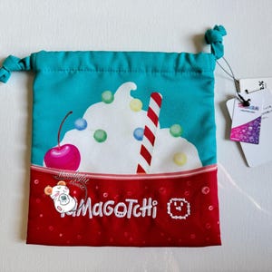 Tamagotchi x Me Percent Red Blue Ice Cream Float Pouch Bag Lowrys Farm Bandai Japan 2024
