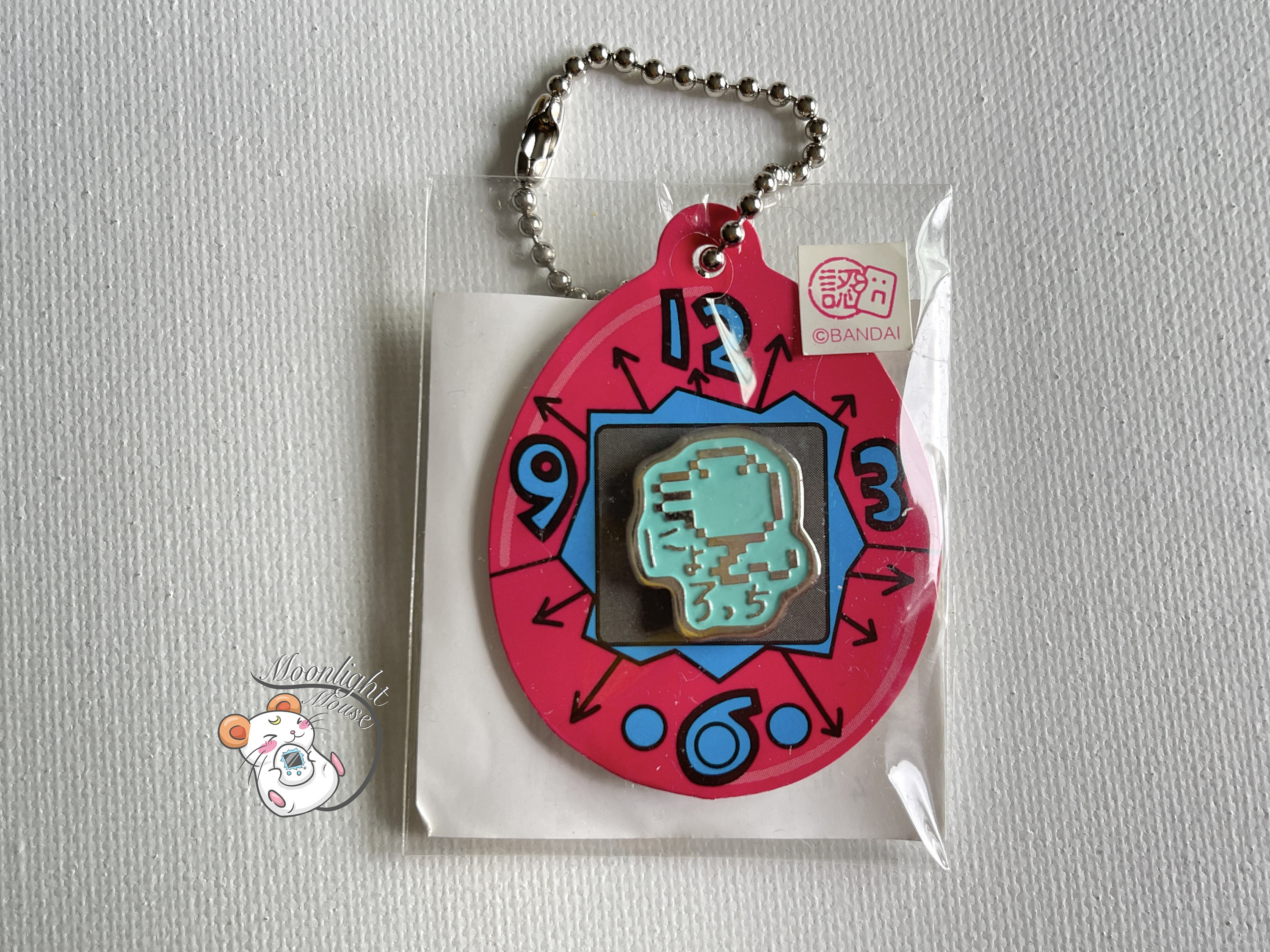 Tamagotchi Original Vintage Character Pin Charm Pink Blue