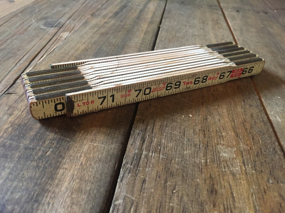 Vintage Lufkin Folding Rule Etsy