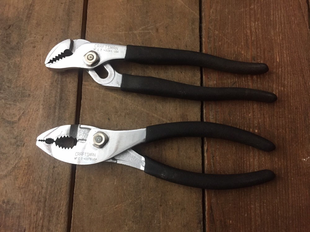 Vintage Craftsman Pliers Set Etsy