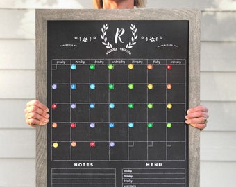 Kitchen Chalkboard Calendar