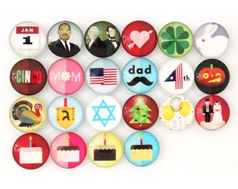 Holiday Magnets | New Year's Day | MLK Jr | Valentine's | St. Patricks | Easter | Juneteenth |4th of July | Halloween | Christmas