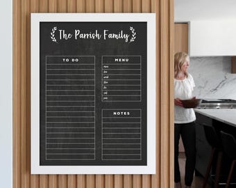 Chalkboard to list - Dry erase board MEDIUM - Command center #18108