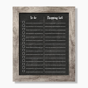 Chalkboard To Do list SMALL - Dry erase memo board - Framed memo board #812