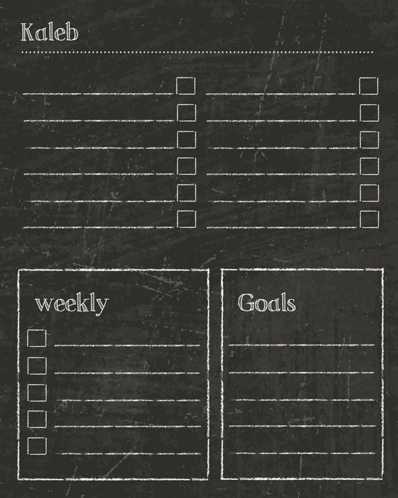 Chalkboard Chore Chart