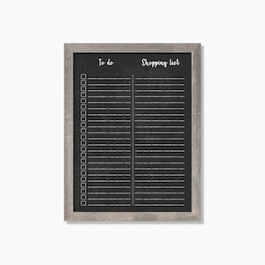 Shopping List  - To do List - Dry erase Chalkboard MEDIUM  #18421