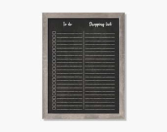 Shopping List  - To do List - Dry erase Chalkboard MEDIUM  #18421