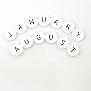 Month magnets!
