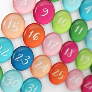 Magnet numbers - colorful!