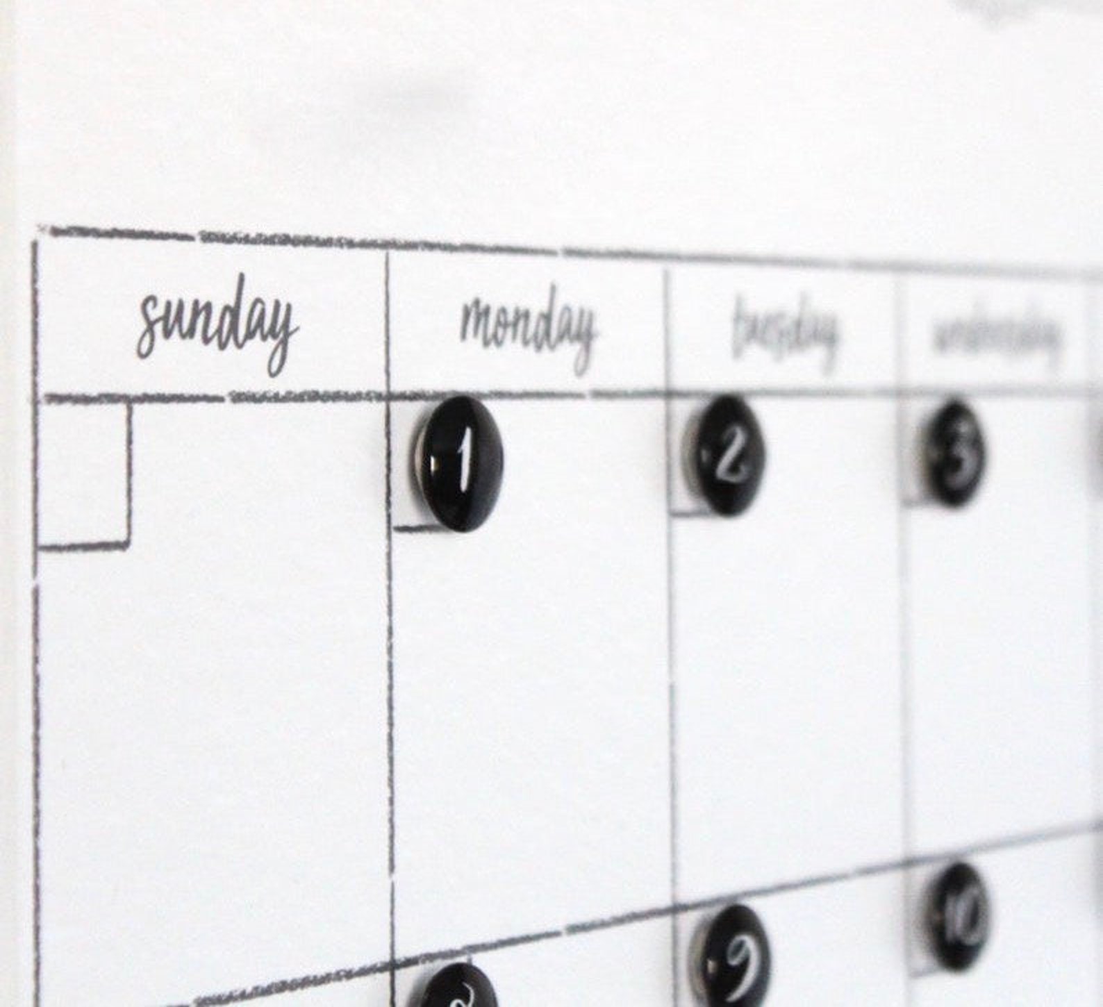 Large Wall Calendar 24 X 36 Reusable Calendar Dry Erase - Etsy