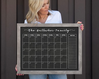 Chalkboard 18 x 24 MEDIUM Calendar - Larger calendar grid design #18203