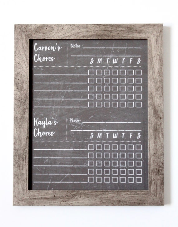 Etsy Magnetic Chore Chart