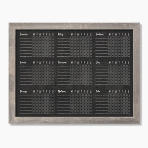 8 or 9 children Chore Chart - Dry erase chore chart MEDIUM - #18418