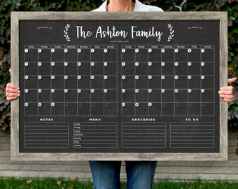 2023 Calendar | Reusable Forever Calendar | Command Center Large Chalkboard Calendar - 2 months #24102