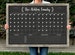 Command Center LARGE Chalkboard Calendar - Dry erase calendar - Framed calendar - 2 months #24102 