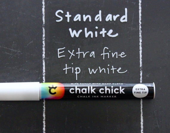 Extra Fine Tip White Chalk Ink Marker 