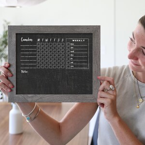 Chalkboard Chore Chart SMALL - Dry erase chore chart - Framed chore chart #818